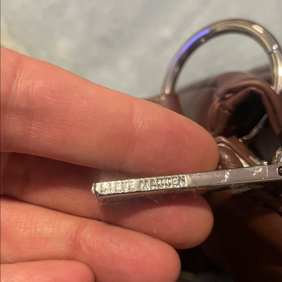 Steve Madden Dark Brown Quilted Shoulder Bag - Picture 10 of 10